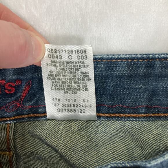 Levis RED Collection Low Trouser Boot Cut Medium Wash Jeans 34 X 30 Rare Women’s - Picture 9 of 16